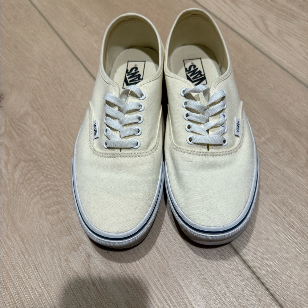 Vans Men's Off-White Canvas Sneakers